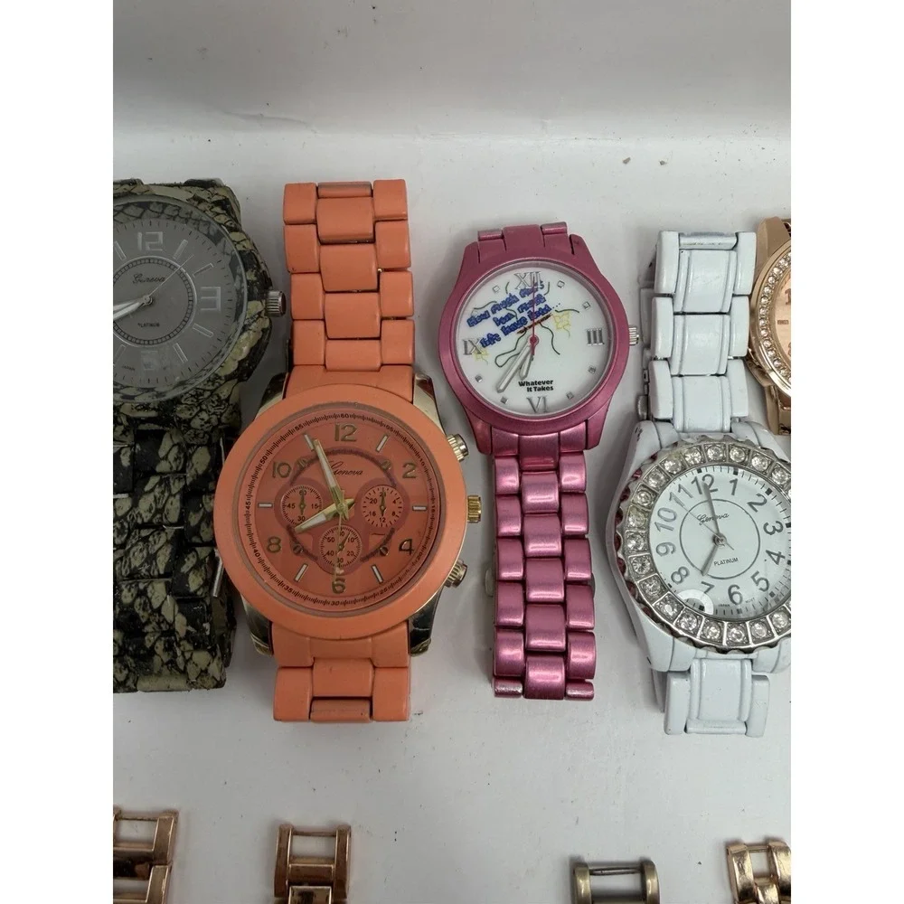 Mixed Brands Ladies Watches ALL‎ METAL Lot Of 25 For Parts Repair